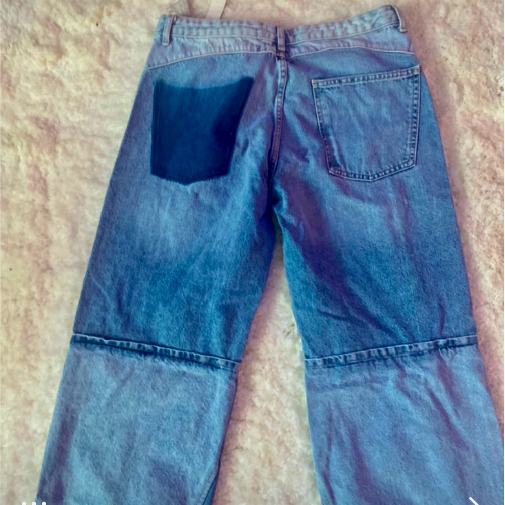 Zara Blue Patchwork TRF Jeans - image 6